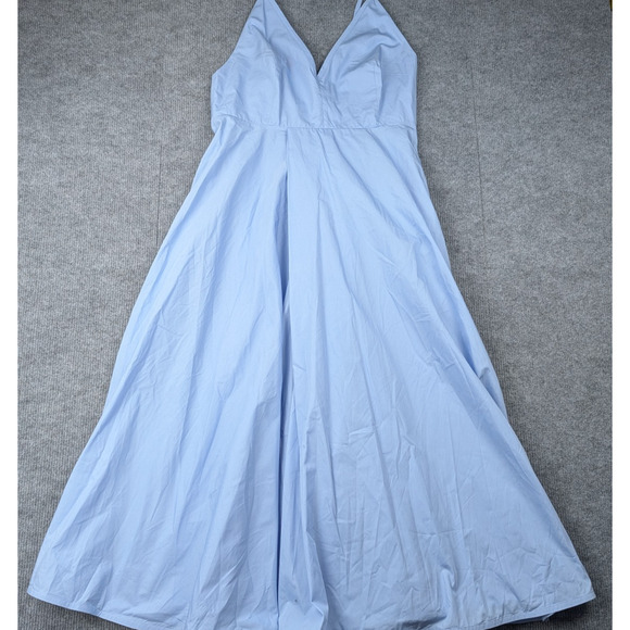 COS A Line Slip Dress Womens 12 Cotton Poplin Minimal Quiet Luxury Staple Preppy - Picture 10 of 10